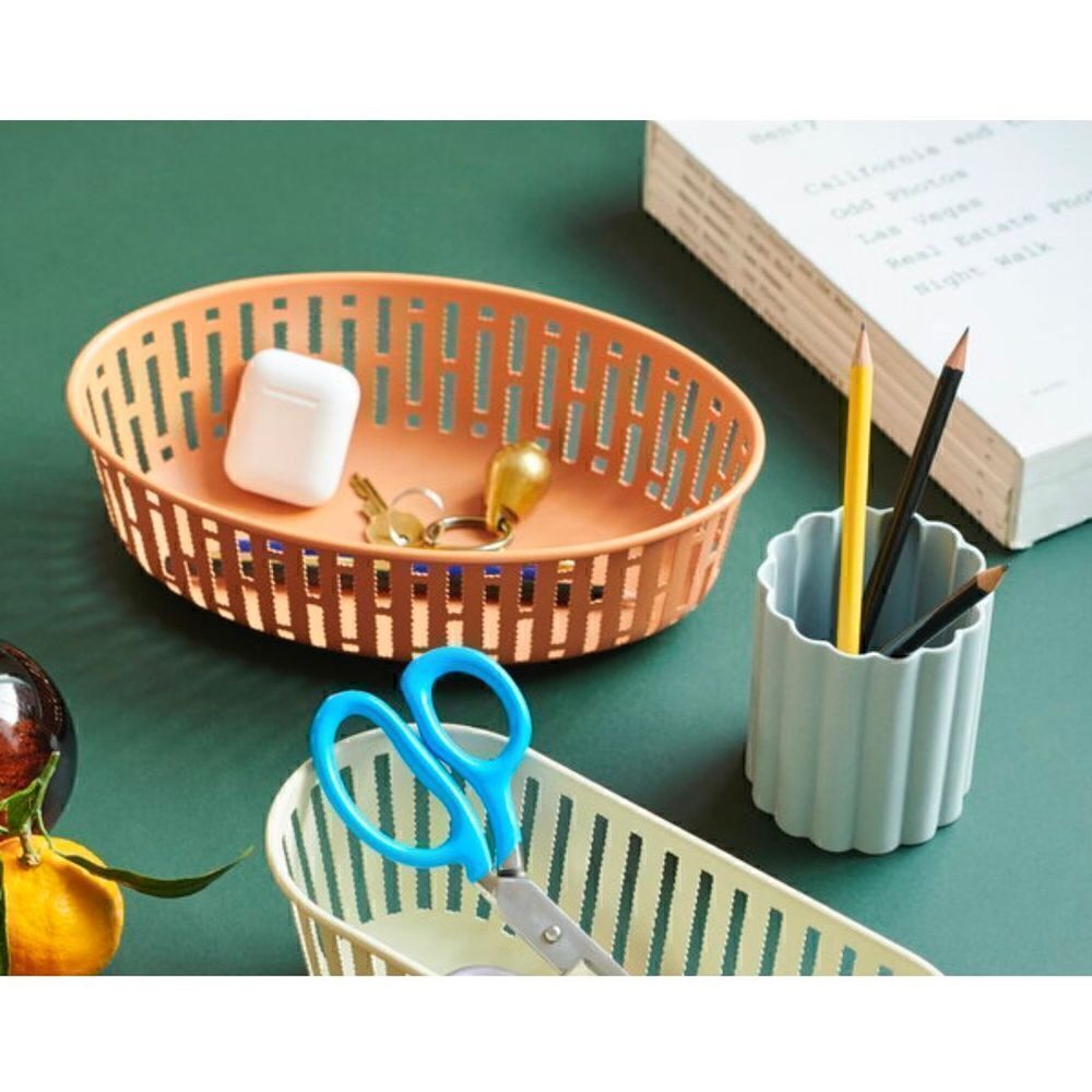 Panier for HAY design by Inga Sempe steel oval food safe storage basket